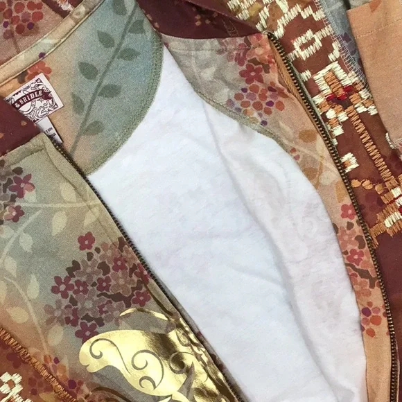 Bit & Bridle embroidered zip front hoodie M - Picture 11 of 11